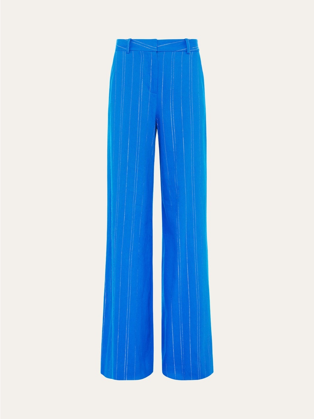 L'AGENCE Metallic Striped Pillar Wide Leg Pant